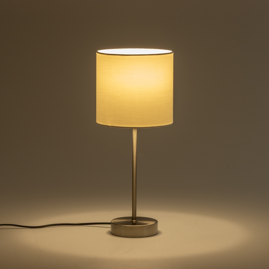 LED настолна лампа 1xE14/5W/230V бяла/матов хром