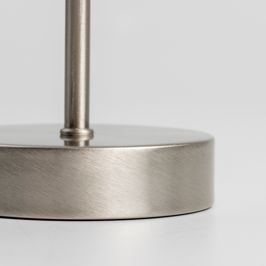 LED настолна лампа 1xE14/5W/230V бяла/матов хром