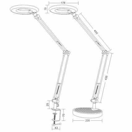 LED Настолна лампа BIANCA LED/8W/230V