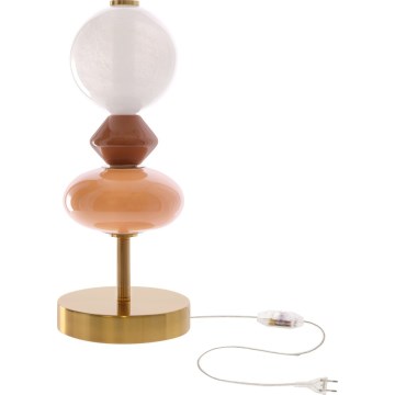 LED настолна лампа FLORES LED/10W/230V златна/оранжева/кафява