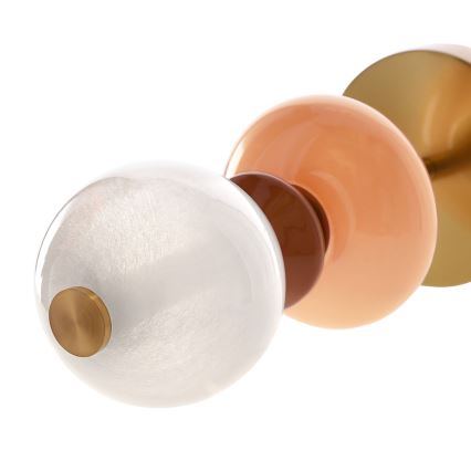 LED настолна лампа FLORES LED/10W/230V златна/оранжева/кафява