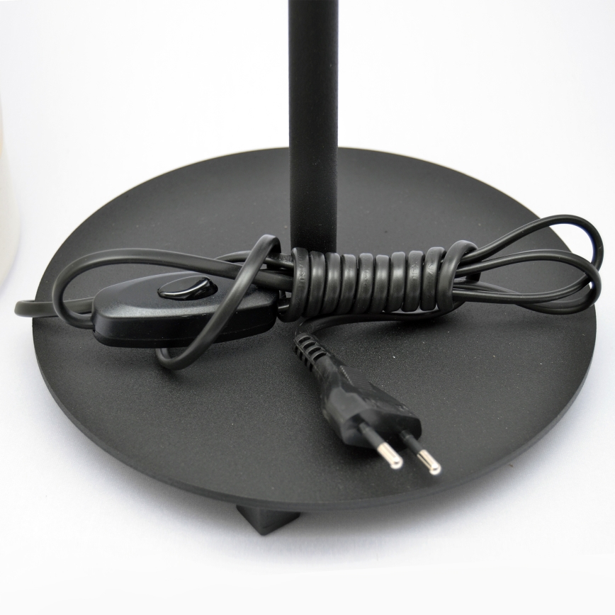 LED Настолна лампа HELEN 1xE27/15W/230V кремава/черна/златиста