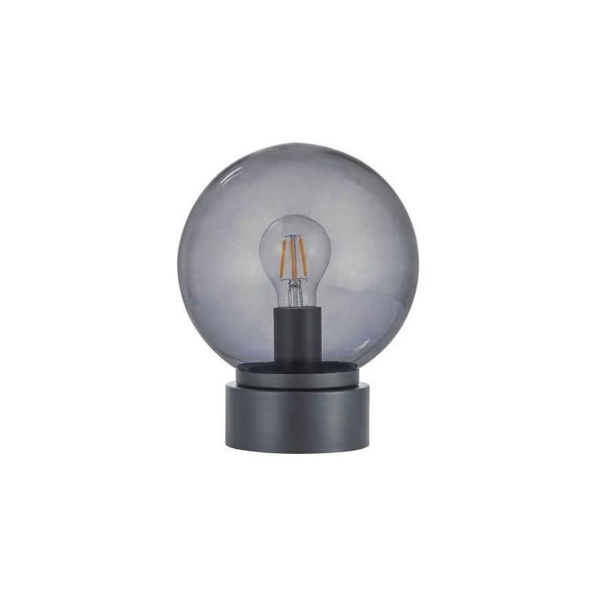LED настолна лампа JIMMY 1xE27/60W/230V антрацит/димно черно