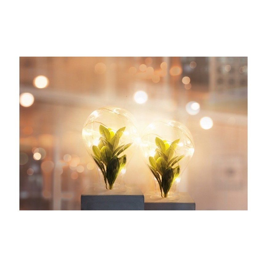 LED Настолна лампа LIV LED/2xAAA сива