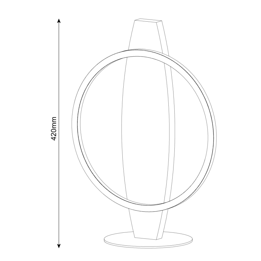 LED настолна лампа MELISA LED/10W/230V от бор
