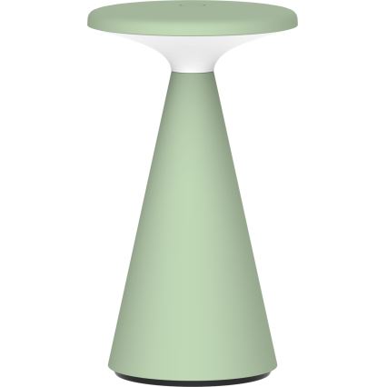 LED регулируема сензорна външна настолна лампа PAROS LED/1,8W/5V USB 1800 mAh IP44 зелена