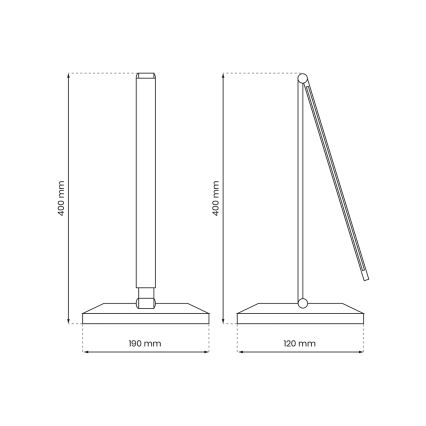 LED Настолна лампа с безжично зареждане VARIO LED/5W/230V 3000-6000K черен