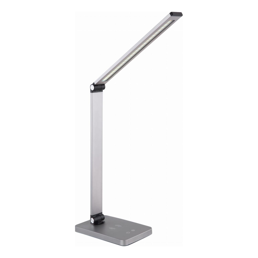 LED Настолна лампа с безжично зарядно LED/10W/230V 3000/4000/4500/5000/6000K матов хром