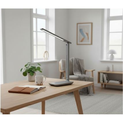 LED настолна лампа с димер NOBLITE N LED/7W/230V 3000/4000/6500K сива