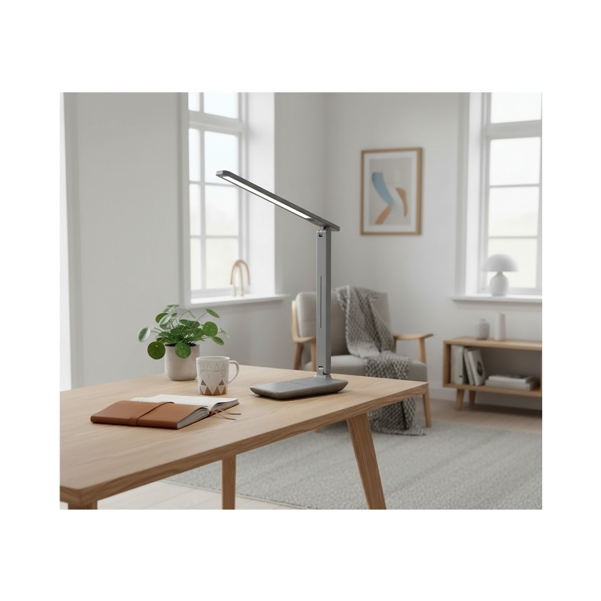 LED настолна лампа с димер NOBLITE N LED/7W/230V 3000/4000/6500K сива