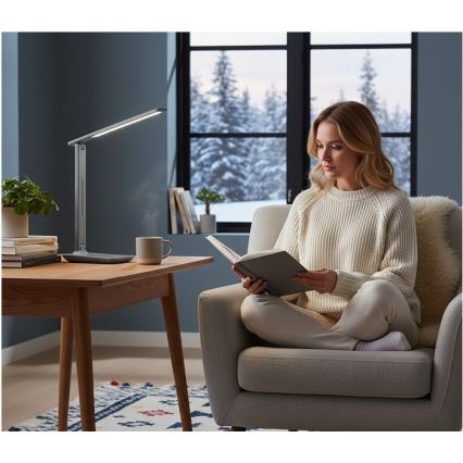 LED настолна лампа с димер NOBLITE N LED/7W/230V 3000/4000/6500K сива