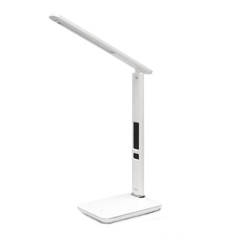 LED Настолна лампа с дисплей LED/9W/230V бяла