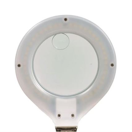LED Настолна лампа с лупа LED/6,5W/230V бяла