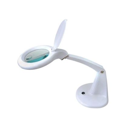 LED Настолна лампа с лупа LED/6,5W/230V бяла