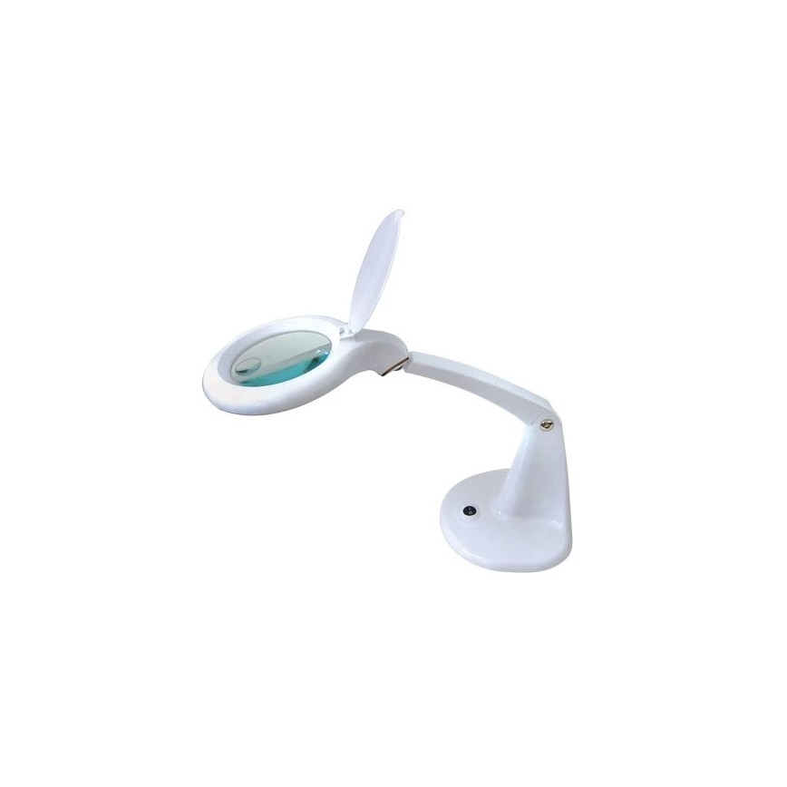LED Настолна лампа с лупа LED/6,5W/230V бяла