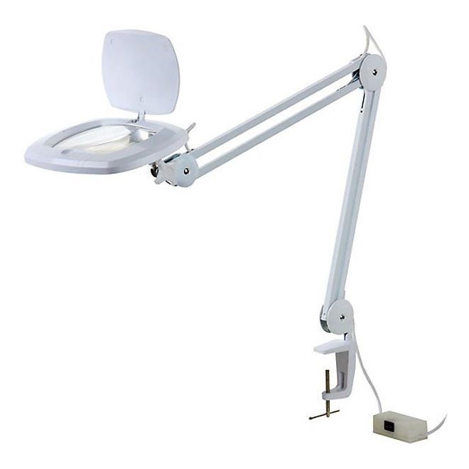 LED настолна лампа с лупа LED/7W/230V 6500K бял