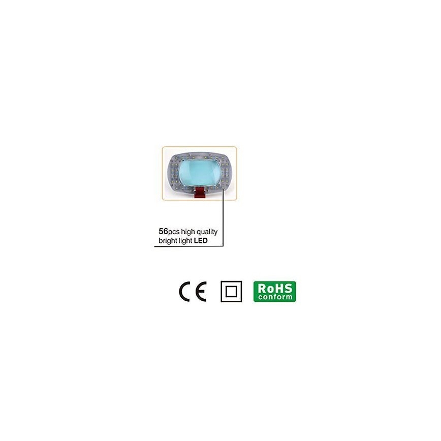 LED настолна лампа с лупа LED/7W/230V 6500K бял