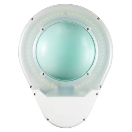 LED Настолна лампа с лупа LED/9W/230V бяла