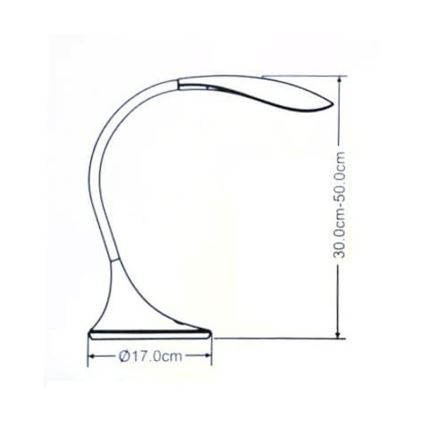 LED Настолна лампа VIPER LED/5,5W/230V черна