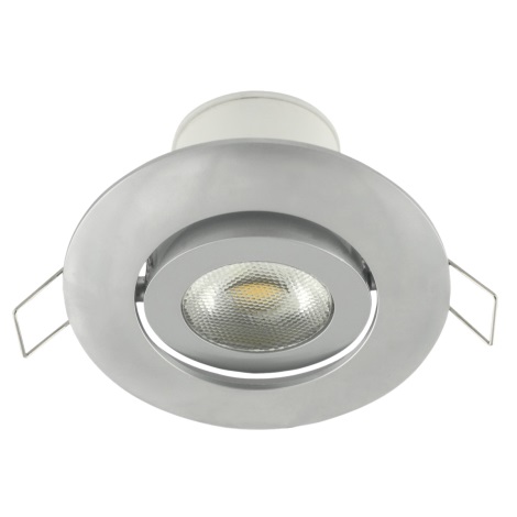 LED Накланяща се луничка за окачен таван LED/7W/230V сребриста
