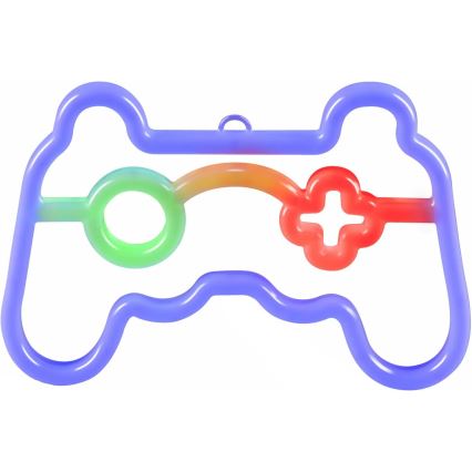 LED Неонова декорация за стена GAME LED/3W/3xAA USB син