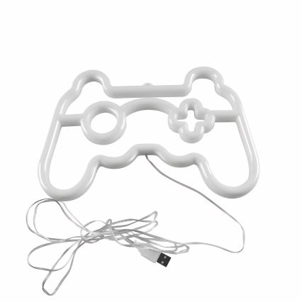 LED Неонова декорация за стена GAME LED/3W/3xAA USB син