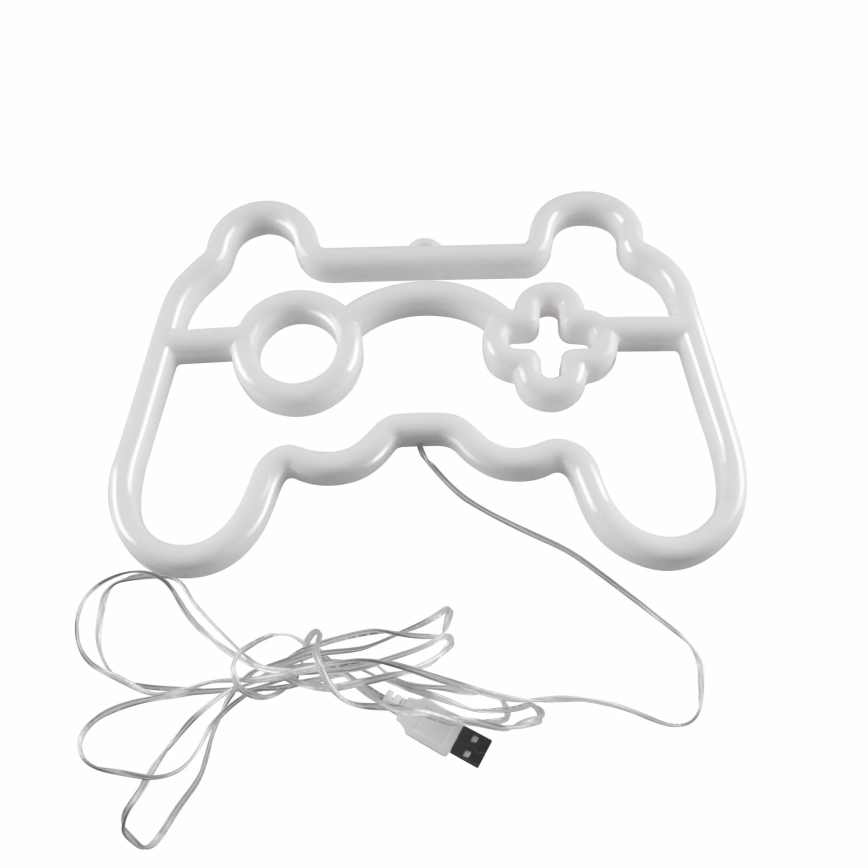 LED Неонова декорация за стена GAME LED/3W/3xAA USB син