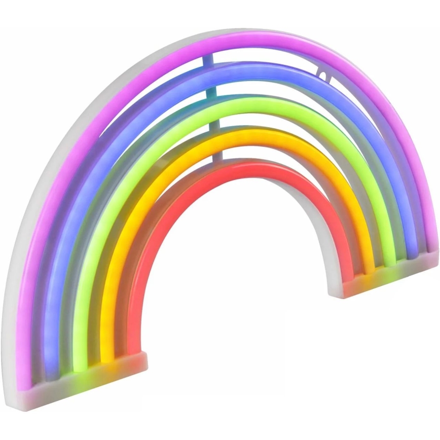 LED Неонова декорация за стена RAINBOW LED/3W/3xAA USB многоцветен