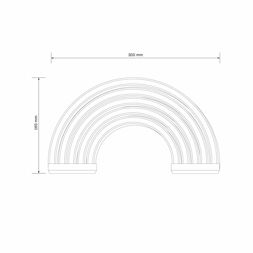 LED Неонова декорация за стена RAINBOW LED/3W/3xAA USB многоцветен