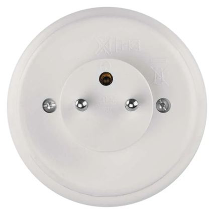 LED нощна лампа със сензор и вграден контакт LED/0,3W/230V