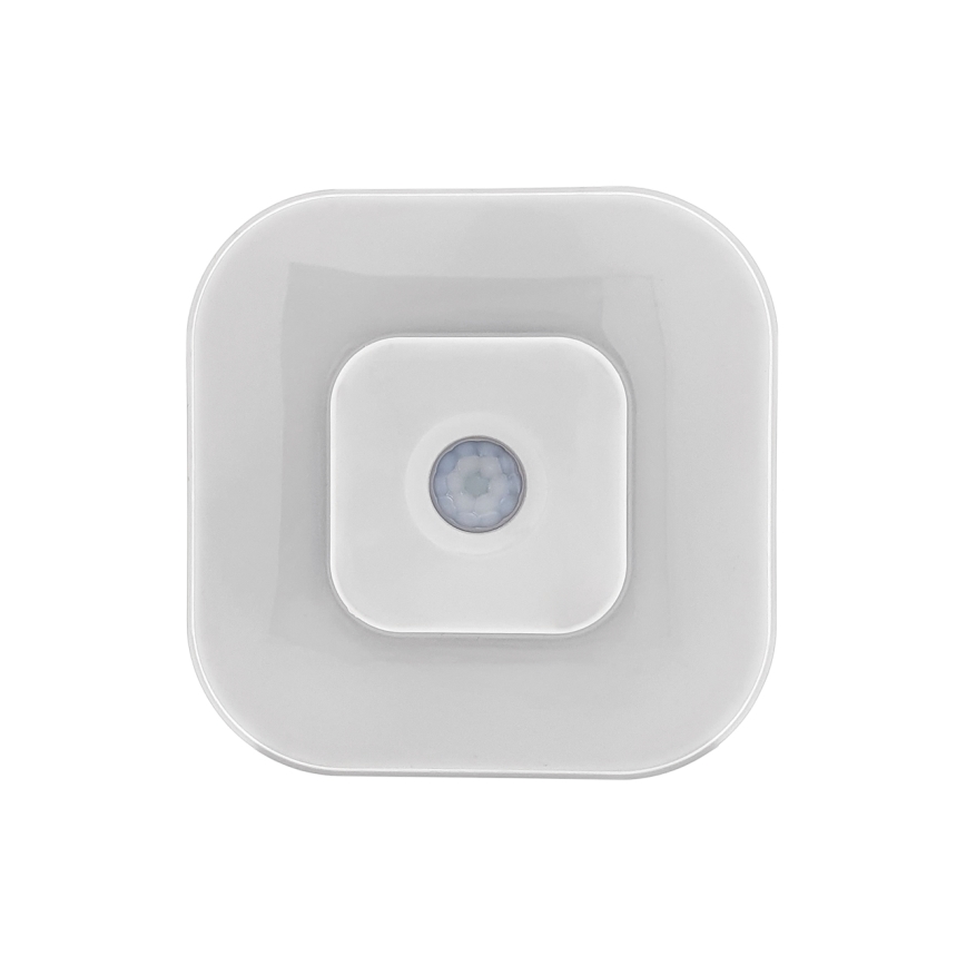 LED нощна лампа със сензор LED/0,5W/4,5V 3xAAA бяла