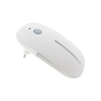 LED Нощна лампа със сензор LED/1W/230V бял