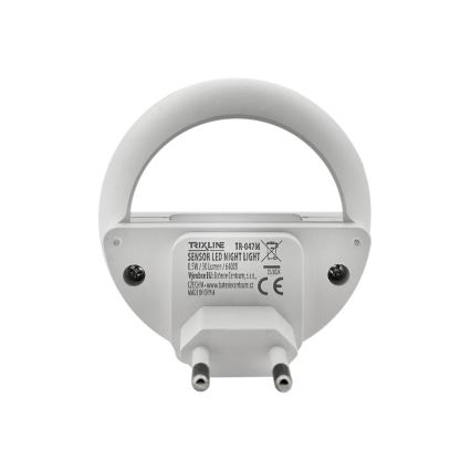 LED Нощна лампа със сензор за здрач LED/0,5W/230V бял