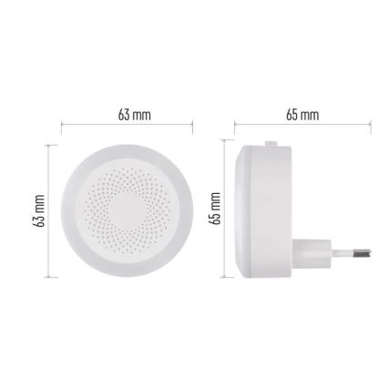 LED нощна лампа за контакт LED/0,5W/230V