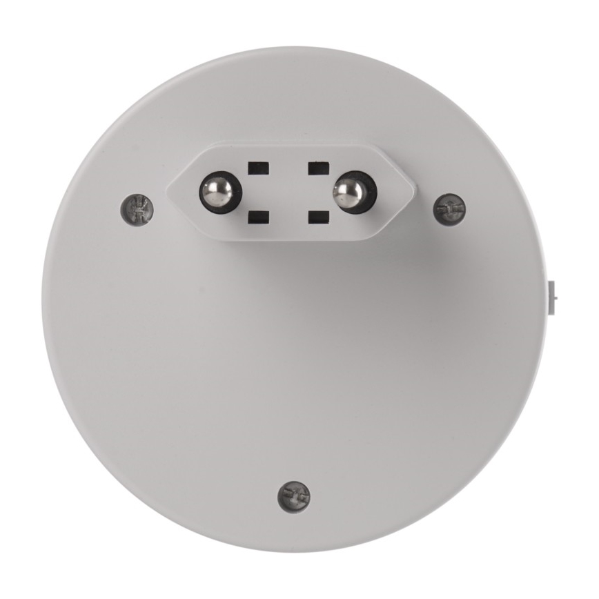 LED нощна лампа за контакт с фотосензор+2xUSB 3xLED/0,3W/230V