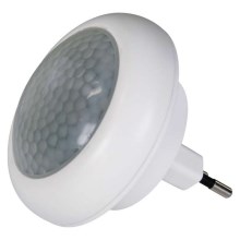 LED нощна лампа в контакта със сензор 8xLED / 0.5W / 230V