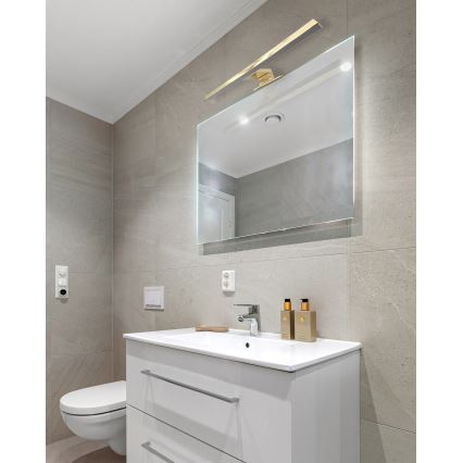 LED Огледално осветление за баня LED/8W/230V 4000K 50 см IP44 златисто