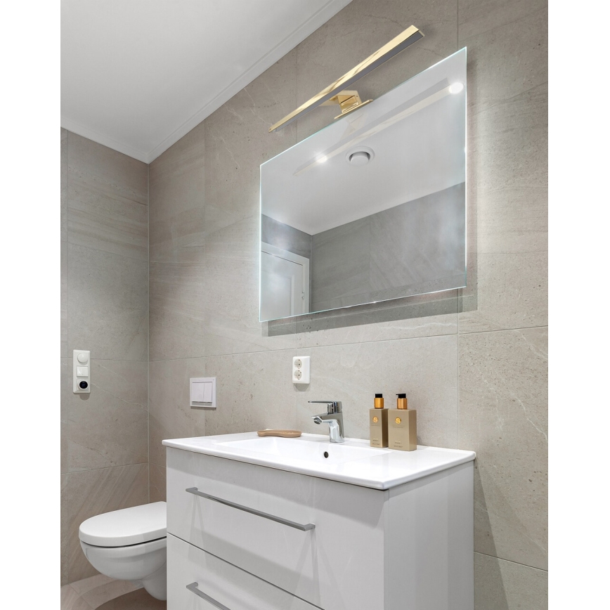 LED Огледално осветление за баня LED/8W/230V 4000K 50 см IP44 златисто