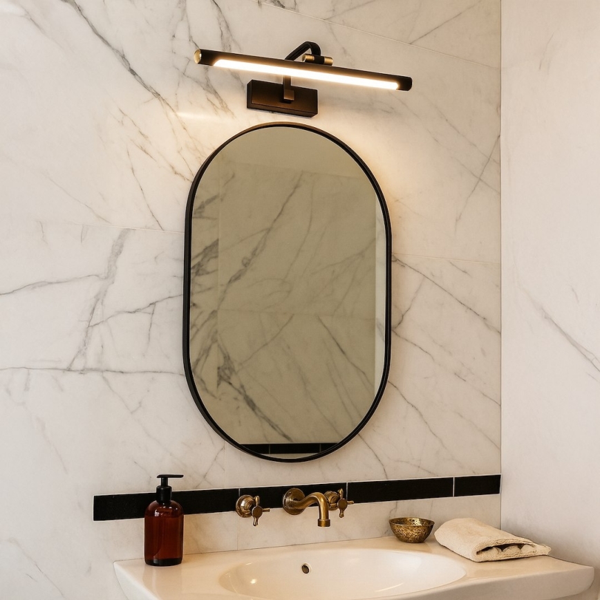 LED огледално осветление за баня VINCI LED/15W/230V 60 cm IP44 черно