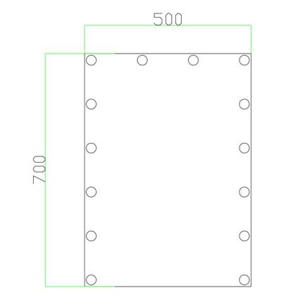 LED огледало с осветление 14xLED/1W/230V 3000/4000/6000K 70x50 см IP44