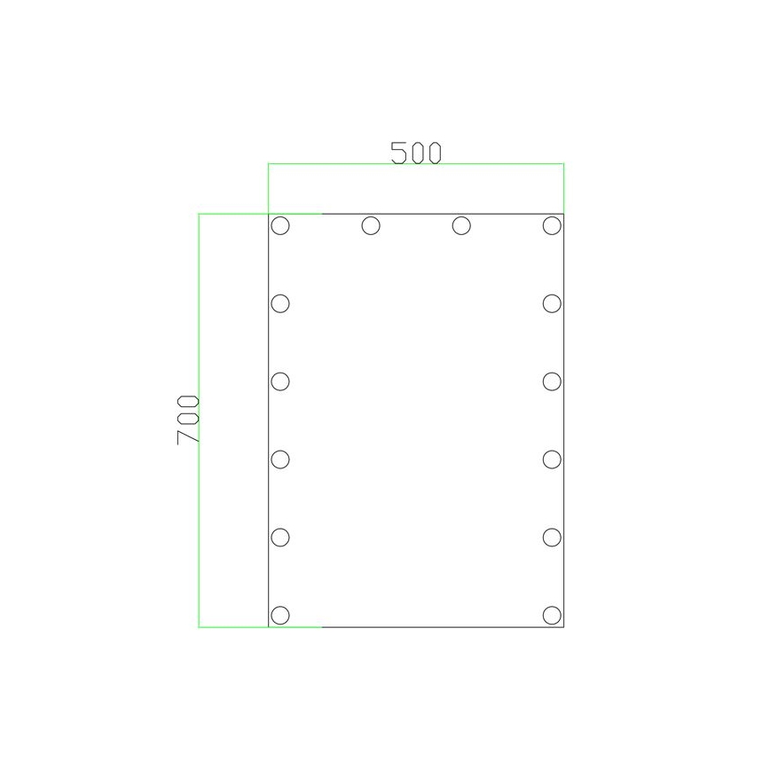 LED огледало с осветление 14xLED/1W/230V 3000/4000/6000K 70x50 см IP44