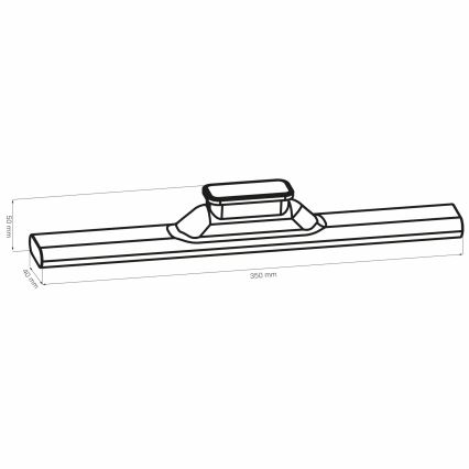 LED Подложно сензорно магнитно осветително тяло LED/2,5W/5V USB 2700/4000/6500K 1200 mAh 35 см бяло