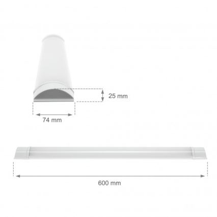 LED осветително тяло за монтаж под шкаф VIGA LED/14W/230V 6000K бяло