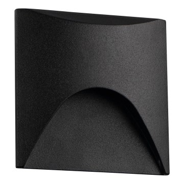 LED осветително тяло за стълби EXIN LED/2,5W/230V 4000K IP65 черно квадратно