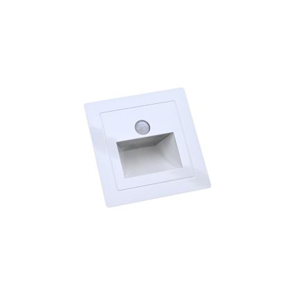 LED осветително тяло за стълби с датчик за движение и сумрак LED/3W/230V 6000K бяло