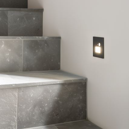 LED осветително тяло за стълби с датчик за движение LED/1,5W/230V 3000K/4000K/6500K