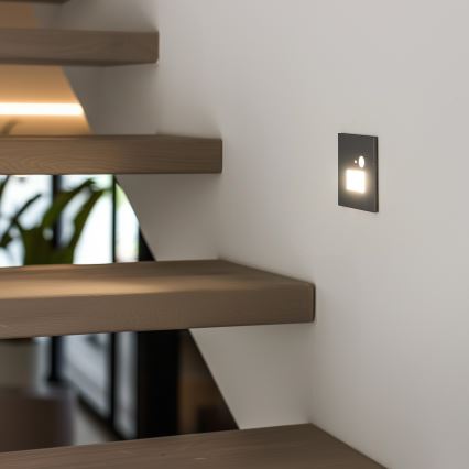 LED осветително тяло за стълби с датчик за движение LED/1,5W/230V 3000K/4000K/6500K