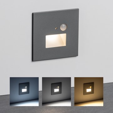 LED осветително тяло за стълби с датчик за движение LED/1,5W/230V 3000K/4000K/6500K