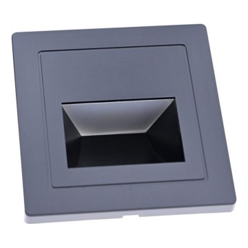 LED осветително тяло за стълбище LED/3W/230V 3000K черно