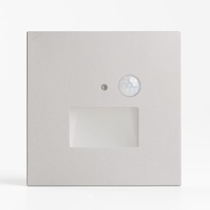 LED осветително тяло за стълби със сензор за движение и сумрак LED/1,5W/230V 3000/4000/6000K сиво